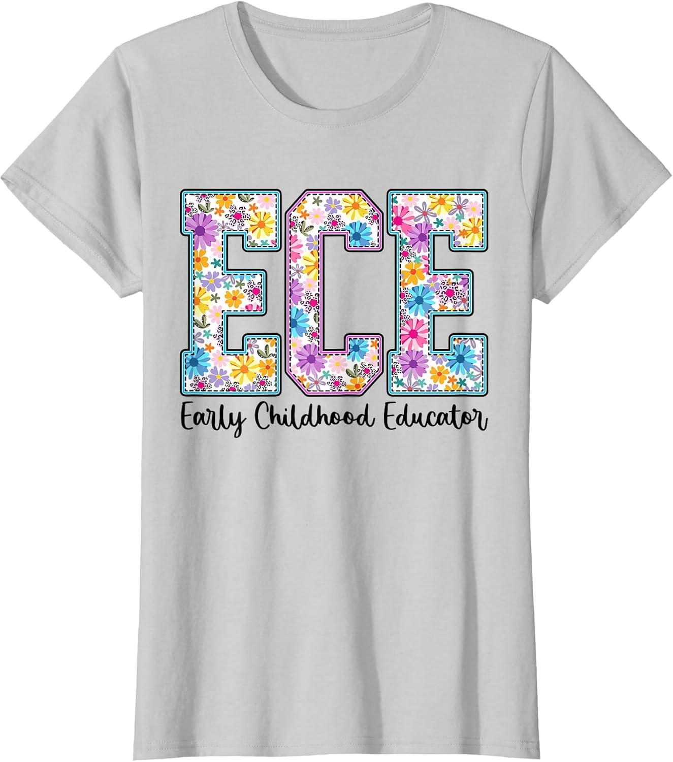 Retro ECE Early Childhood Educator Boho Floral ECE Teacher