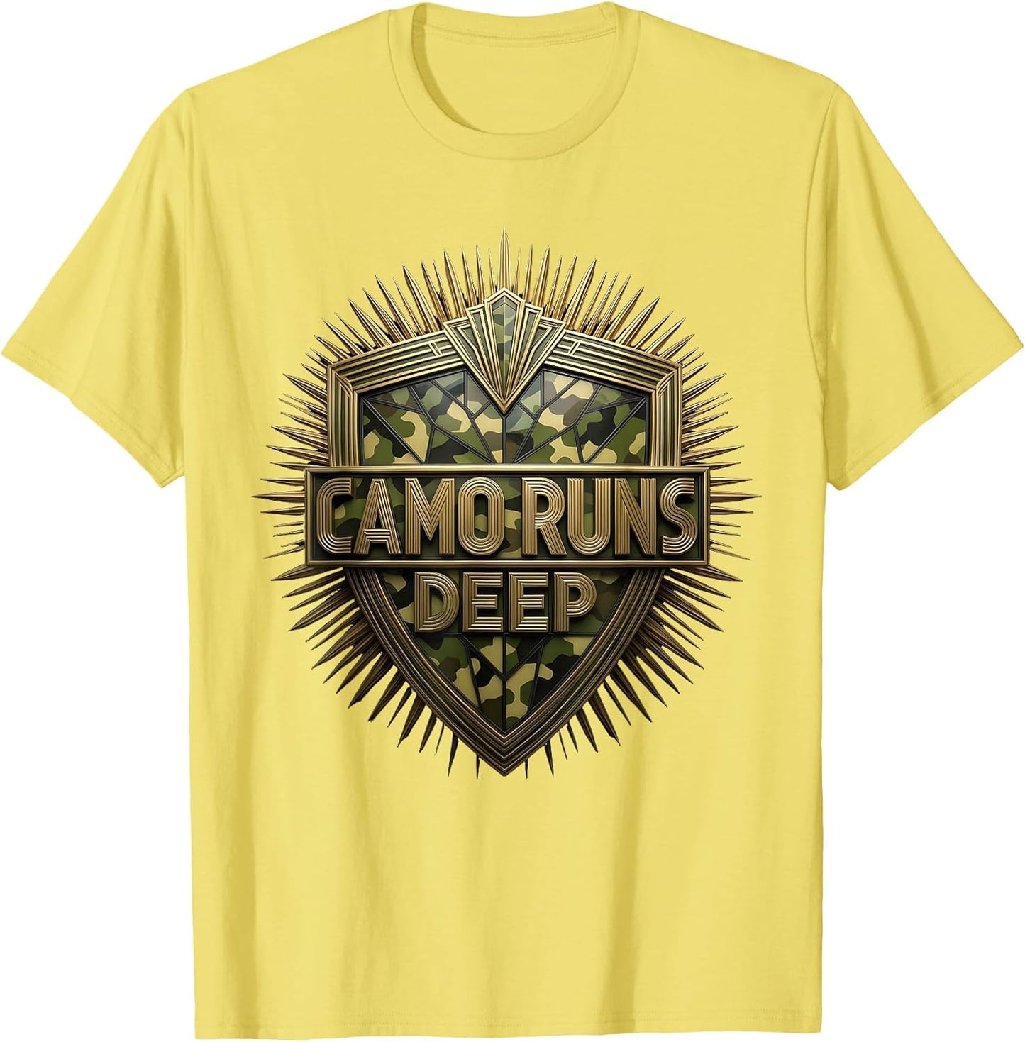 Camo Runs Deep Camouflage Graphic Design