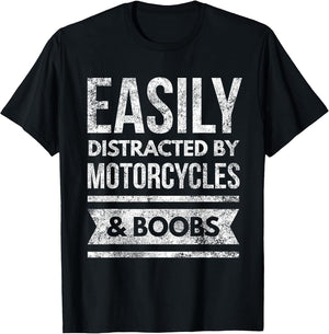 Motorcycles & Boobs Funny Rally Biker Motocross & Road