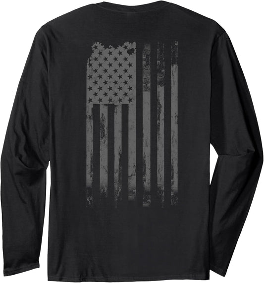 Vintage Patriotic Distressed America USA Flag