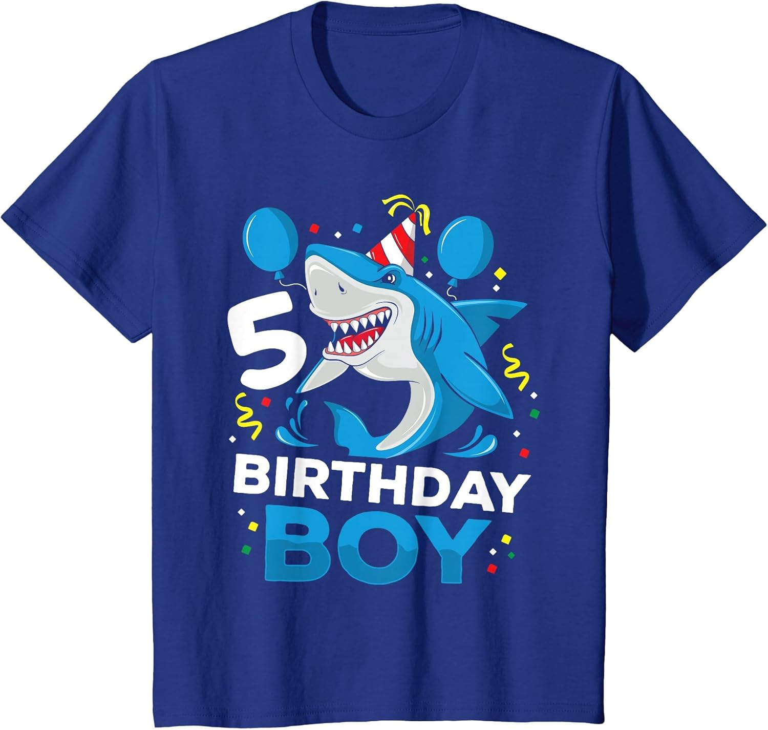 Kids 5th Birthday Boy Shark Ocean Theme Party 5 Years Old for Boy