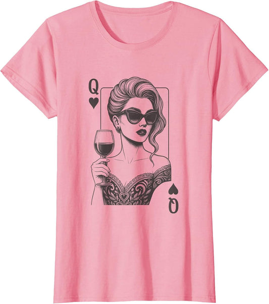 Queen of Hearts Playing Card Deck Women Vintage