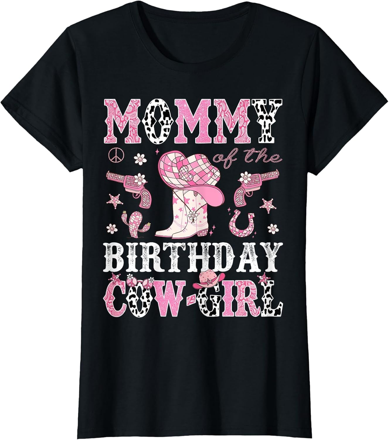 Mommy of The Birthday Cowgirl Pink Disco Rodeo Western