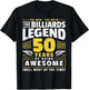 50th Birthday Billiards Player 50 Years Old Billiards Player