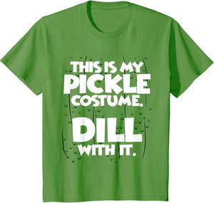 Pickle Halloween Costume Shirt Easy Funny Women Men Kids