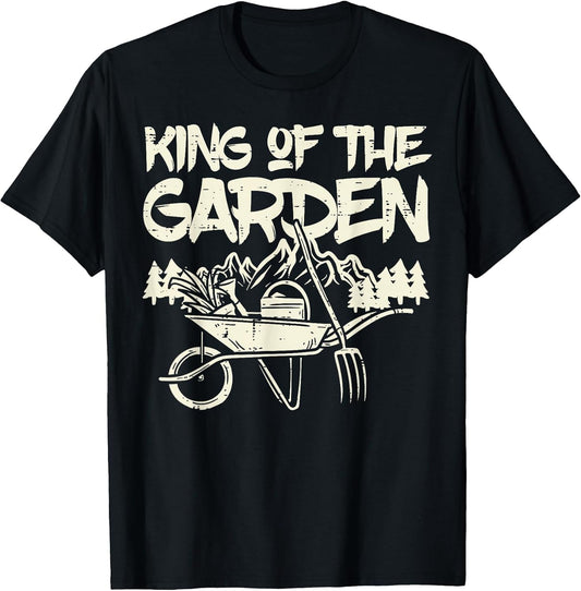 King of The Garden Cool Gardening Gardener Grandpa Dad Men