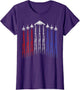4th of July Fighter Jet Airplane Red White Blue Patriotic