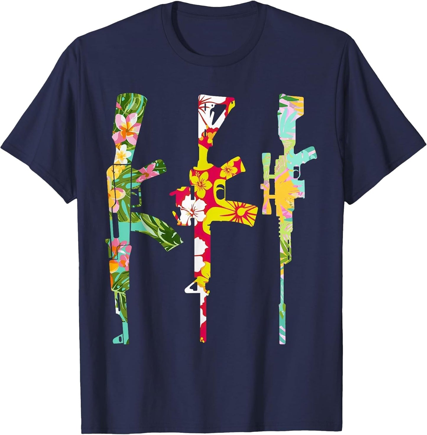 Tropical Gun Lover Firearm Beach Hawaiian Birthday AK AR 308