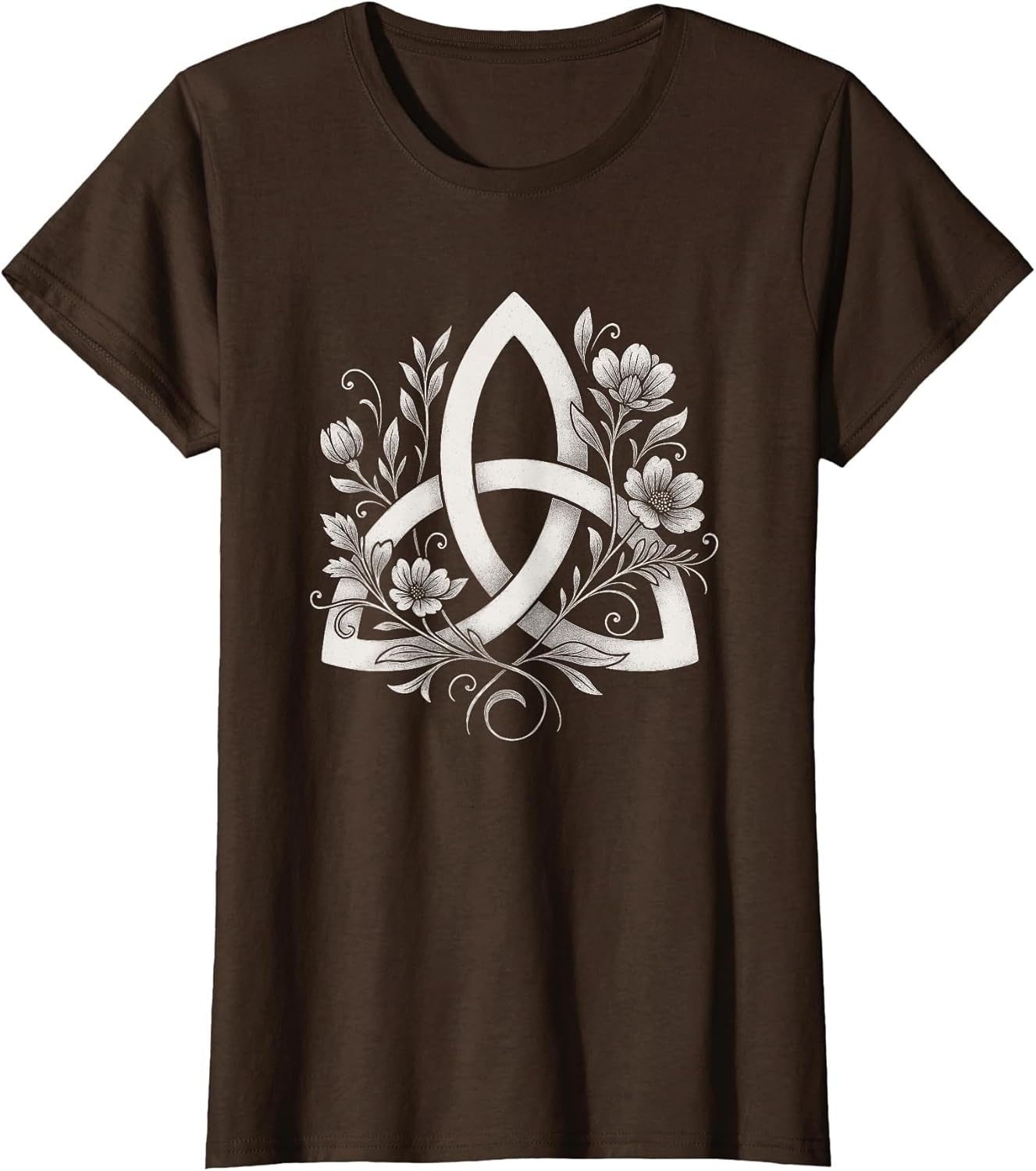 Celtic Knot Triquetra Druid Floral Flowers Pagan Symbol Art
