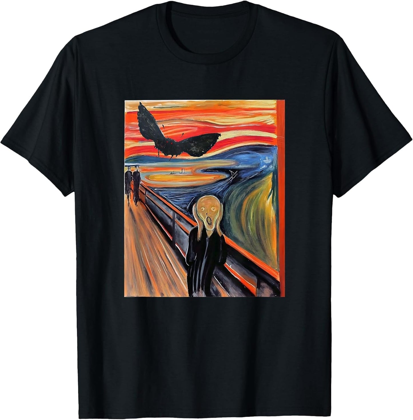 Mothman The Scream Mashup WV Cryptid Art