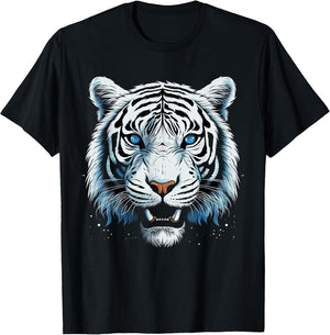 White Tiger Blue Eyes Wild Cat Animal