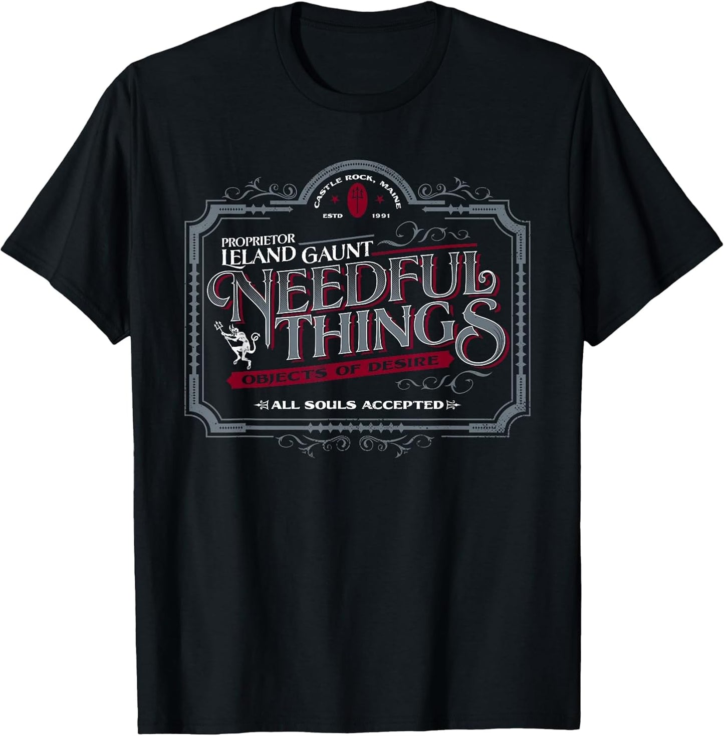 Gothic Horror Graphic Logo | Needful Things Devil
