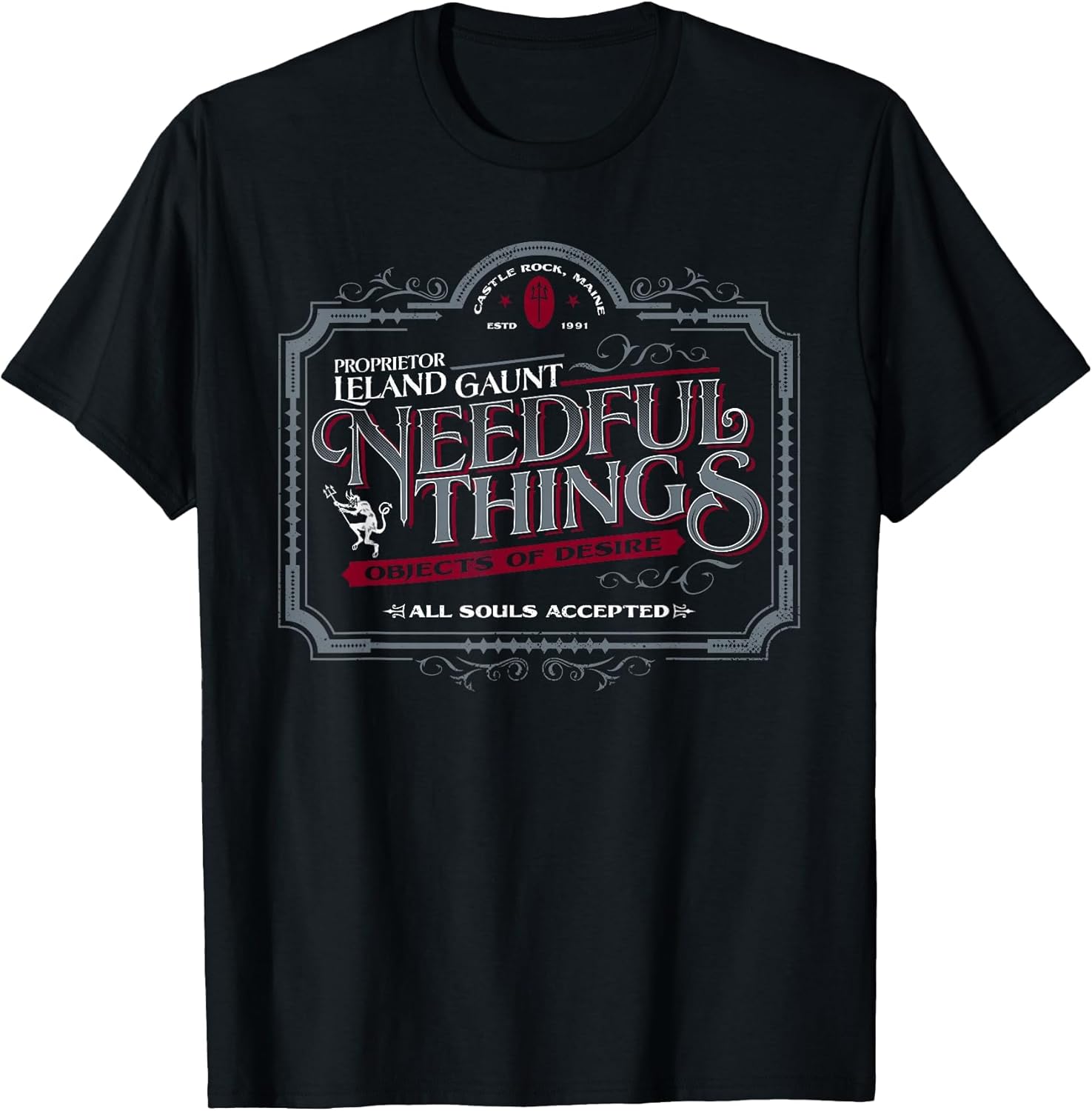 Gothic Horror Graphic Logo | Needful Things Devil