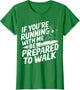 Running Girl Humor Design Funny Runner