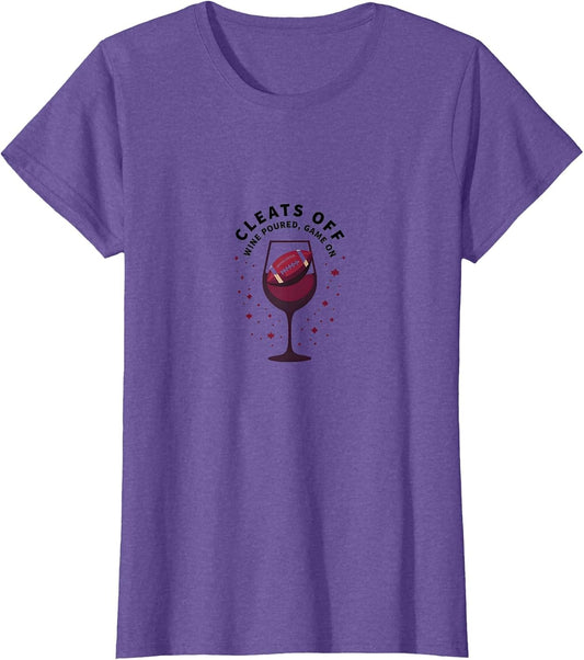 Sunday Funday Football Wine Lover Women's Game Day Saying