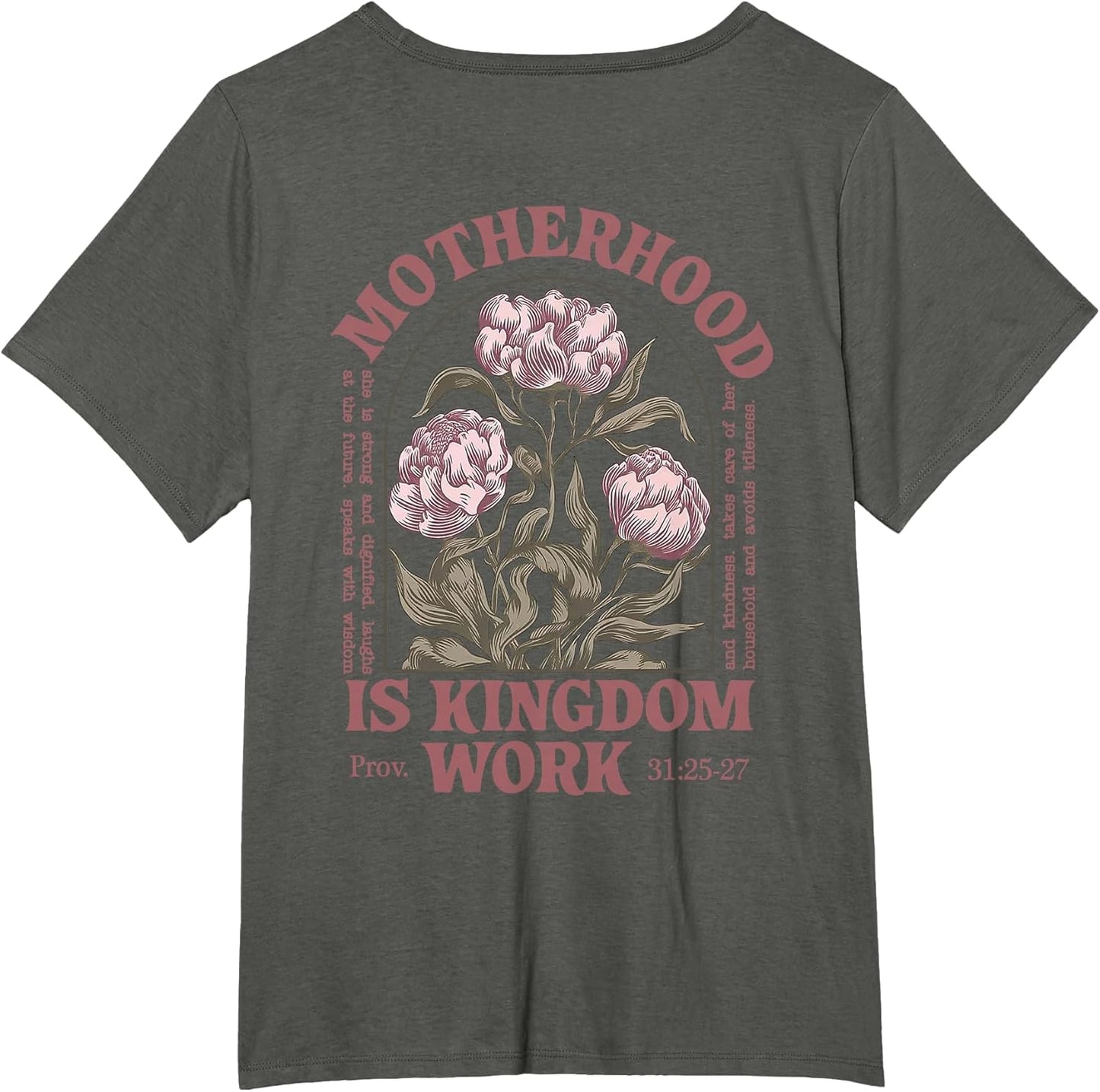 Motherhood is Kingdom Work Flower (on Back)