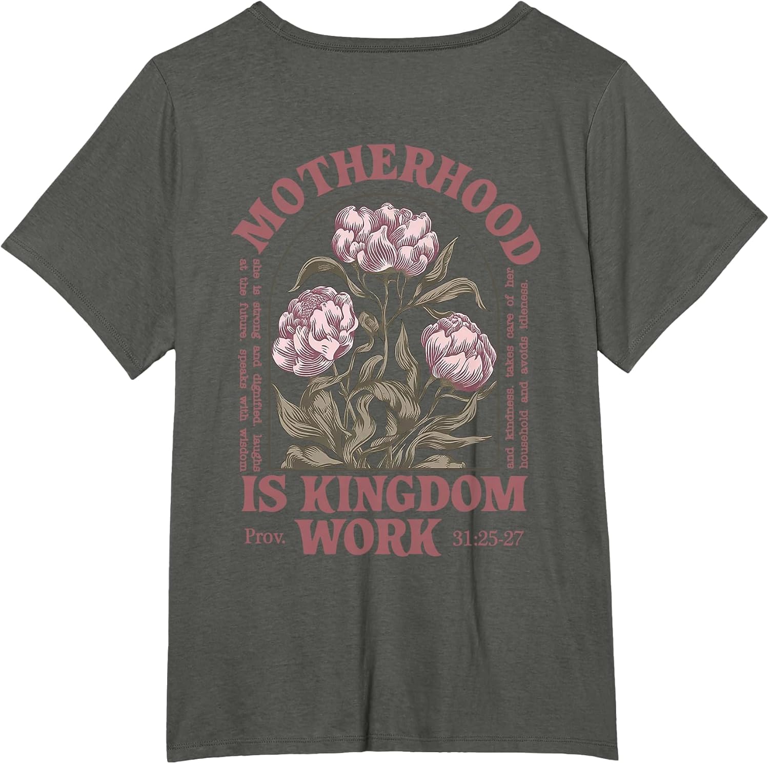 Motherhood is Kingdom Work Flower (on Back)