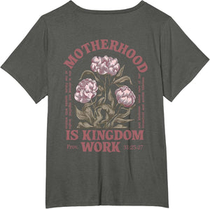 Motherhood is Kingdom Work Flower (on Back)