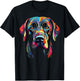 Labrador Retriever Colorful Dog Face Funny Lab Lover Black