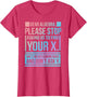 Dear Algebra Find X Ask Y Funny Math Nerd Pun Quote Humor