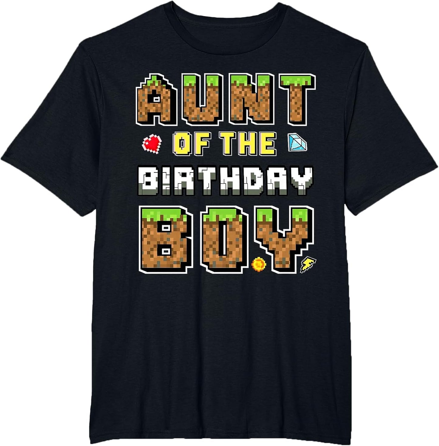 Aunt of The Birthday Boy Gamer Pixel Birthday Party Matching