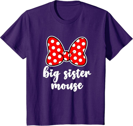 Kids Big Sister Mouse Bow Family Vacation - Youth, Toddler