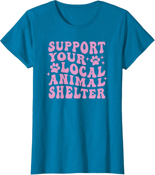 Support Your Local Animal Shelter Rescue Dogs Fur Mama Retro
