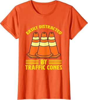 Easily Distracted by Traffic Cones