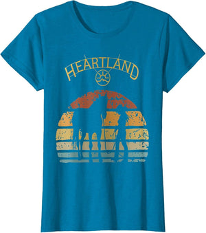 Retro Vintage Sunset Horse Lover