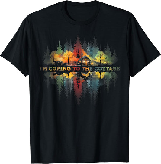 I'm Coming to The Cottage Colorful Watercolor Comfortable LGBTQ+