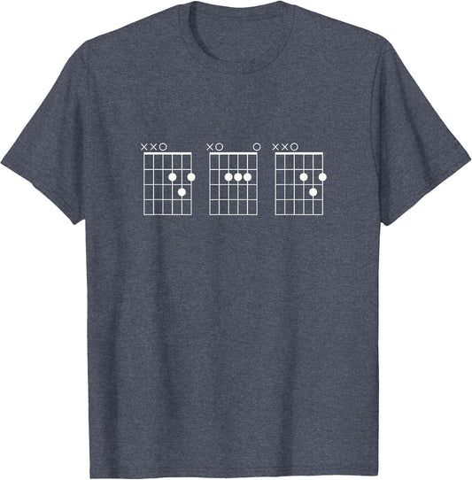 Guitarist Dad Fathers Day Shirt - DAD Guitar Chords