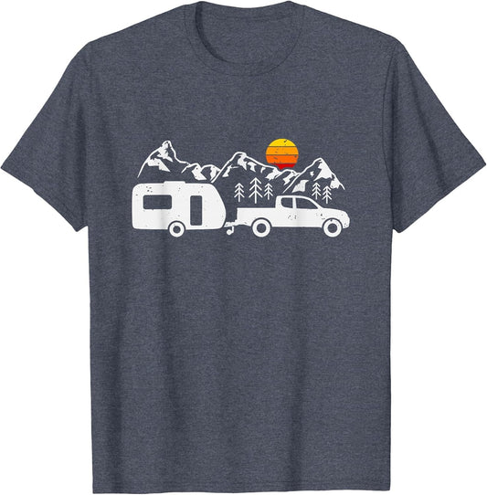 Caravan Camping Trailer Mountains Camper
