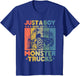 Just A Boy Who Loves Monster Trucks Retro Men Monster Truck