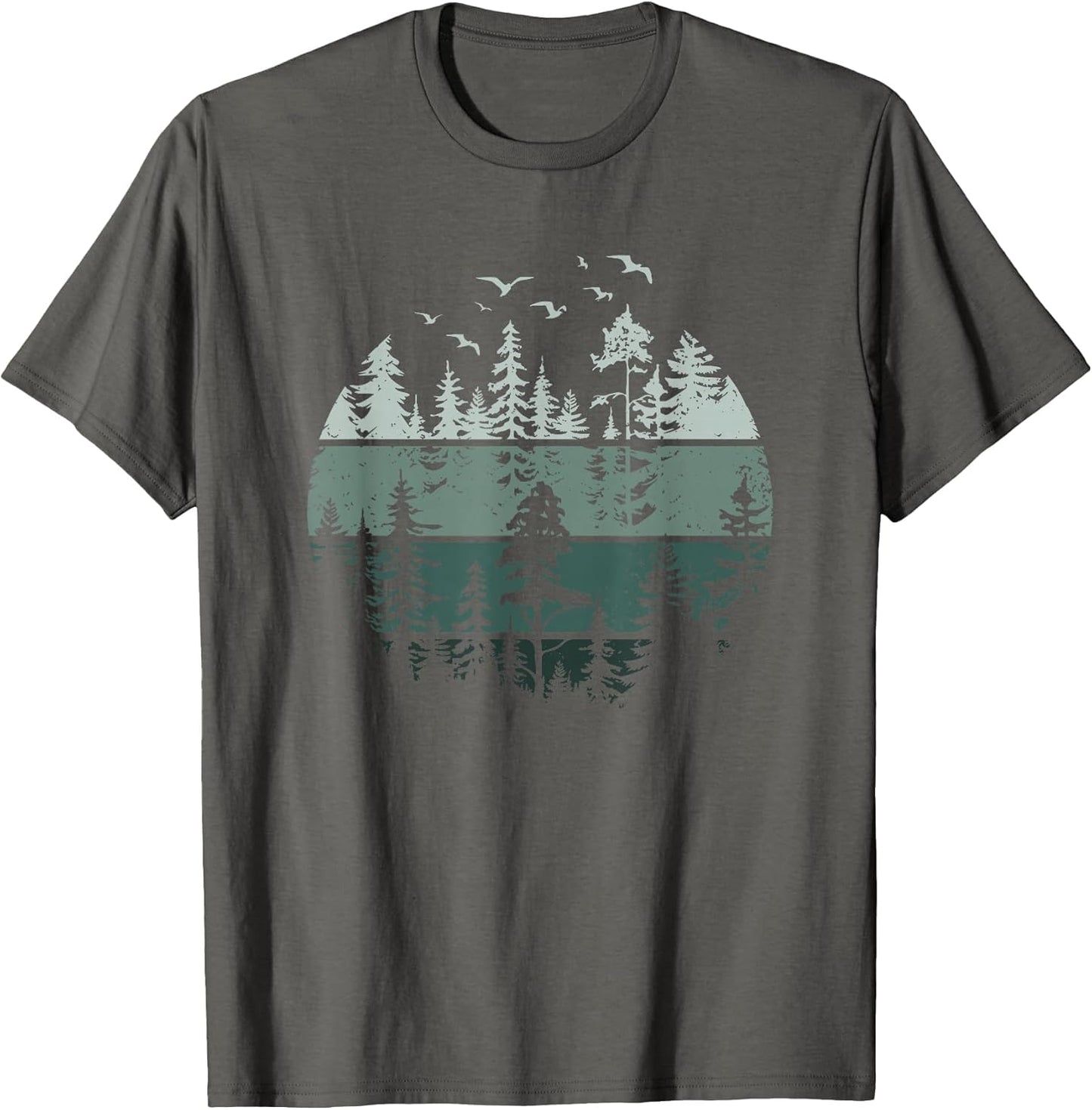 Vintage Forest Trees Wildlife Nature