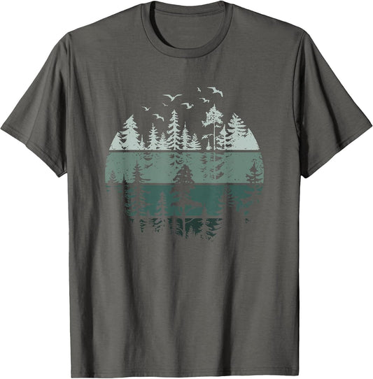 Vintage Forest Trees Wildlife Nature
