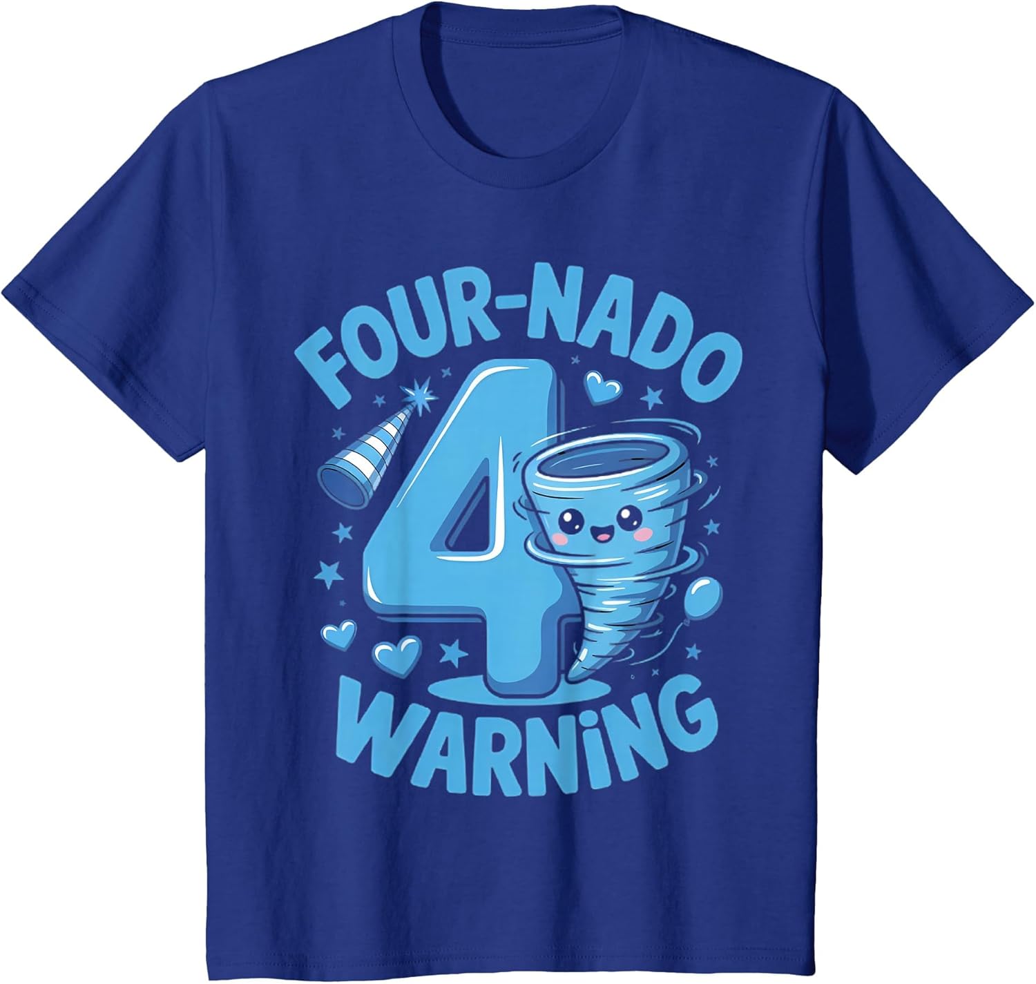 Kids Four-Nado Warning 4th Birthday Boy Tornado Birthday