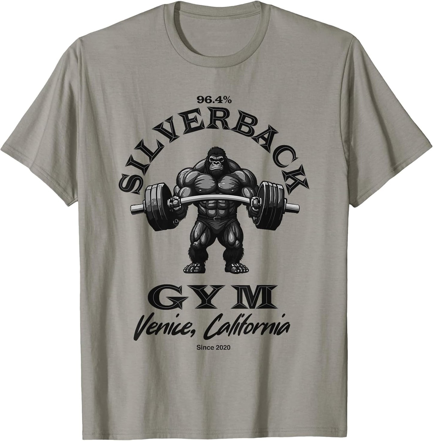 96.4% Silverback Gorilla, Gym Apparel, Body Building, ape