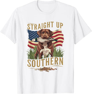 Straight Up Southern Hunting Dog and Duck
