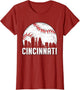Vintage Cincinnati Funny Baseball Lovers Women Men Outfit