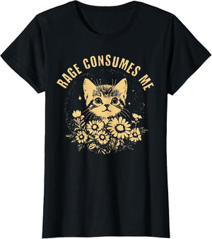 Rage Consumes Me Cute Cat Meme