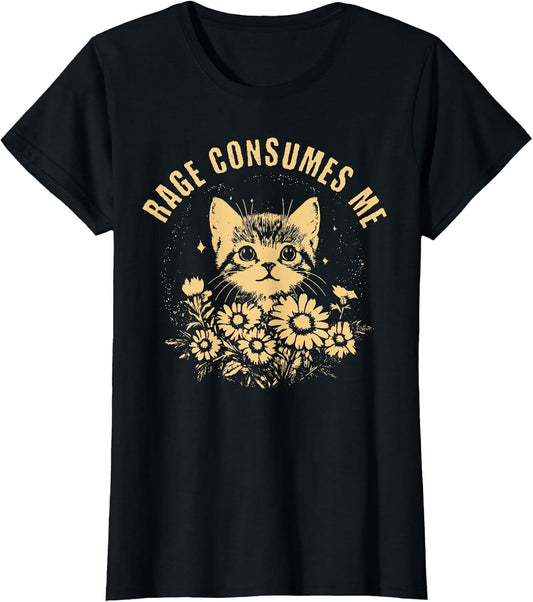Rage Consumes Me Cute Cat Meme