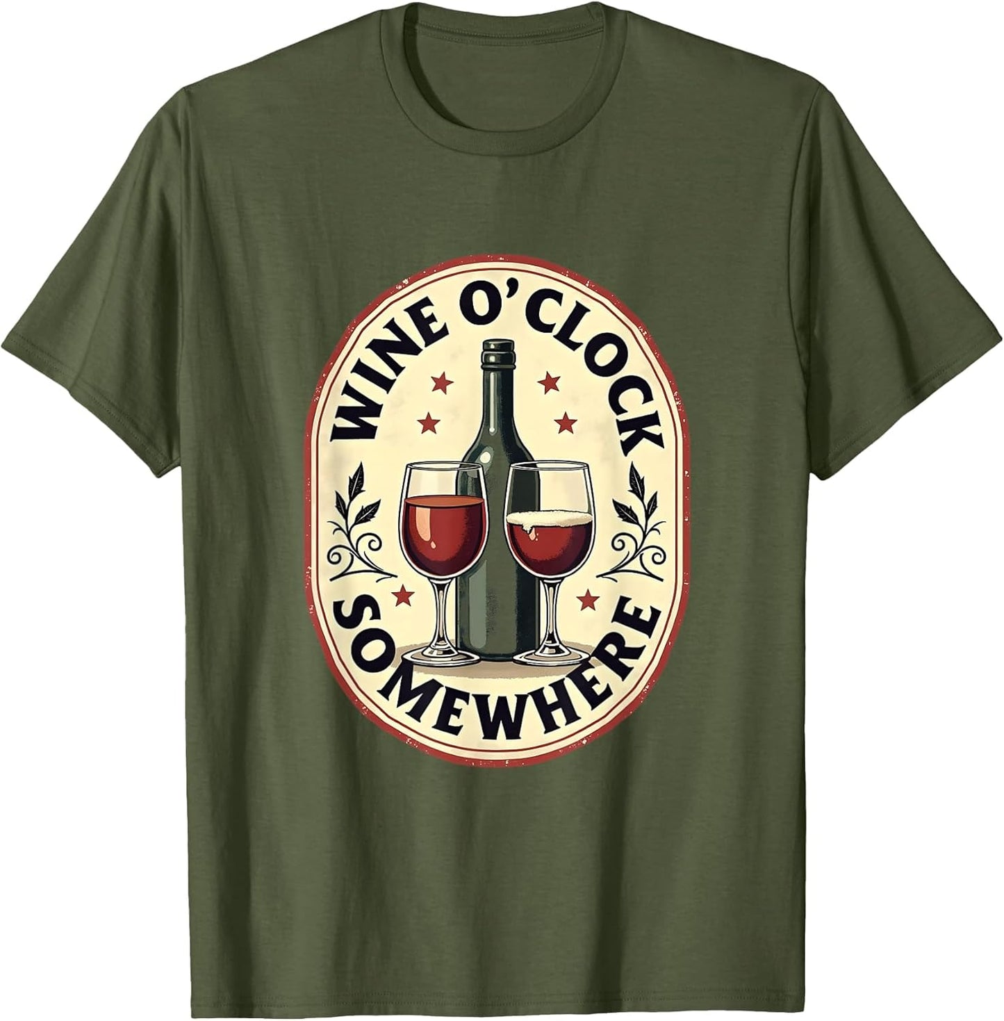 Wine O'Clock Somewhere Funny Momma Design