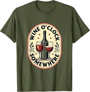 Wine O'Clock Somewhere Funny Momma Design