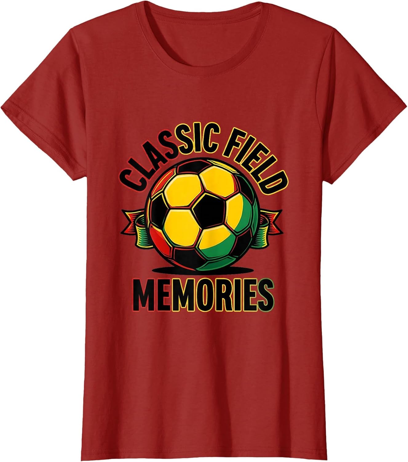 Vintage Soccer Ball Classic Field Memories Design