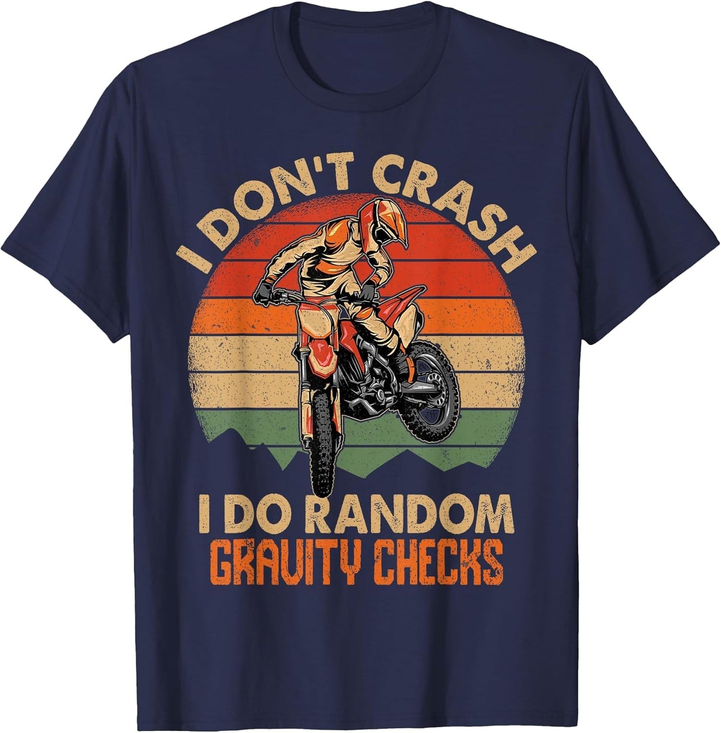 Funny Dirt Bike Shirt Boys Men Motocross Dirt Bike Rider