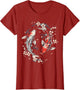 Cherry Blossom Koi Carp Fish Japanese Sakura Graphic Art