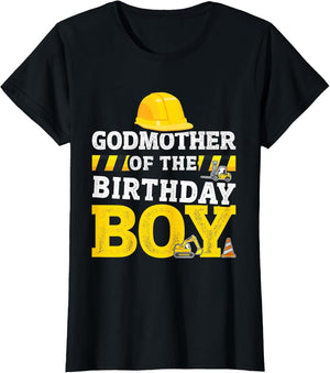 Godmother of Birthday boy Matching Family Construction Party