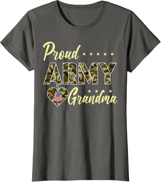 Proud Army Grandma Camouflage Soldier Family Love Military