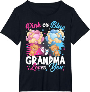 Bears Pink Or Blue Grandma Loves You Gender Reveal