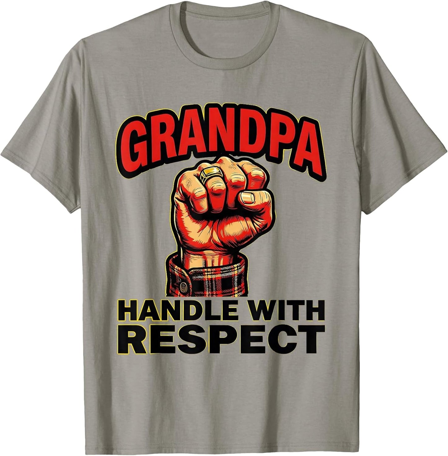 Grandpa Handle With Respect Funny Grandpa Design